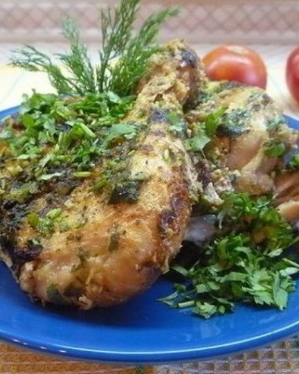 Рецепт курицы по-грузински шкмерули