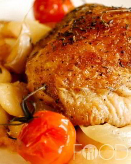 Рецепт курицы с картошкой