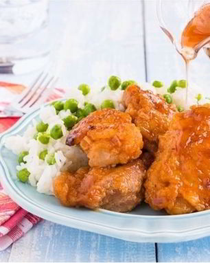 Курица с хурмой