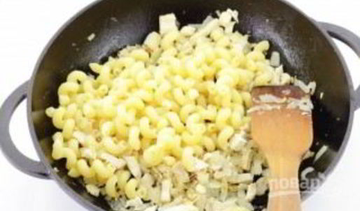 курица с макаронами в духовке