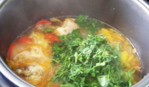 курица с овощами в мультиварке редмонд