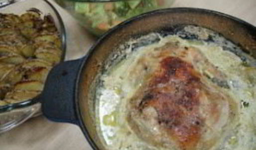 курица в молоке в духовке