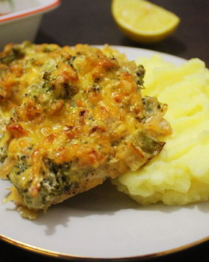 Рецепт курочки, запеченной в сметанном соусе