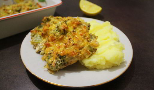 курочка, запеченная в сметанном соусе