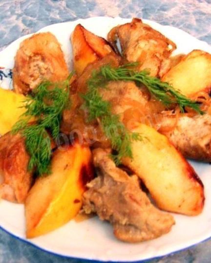 Рецепт мяса с айвой