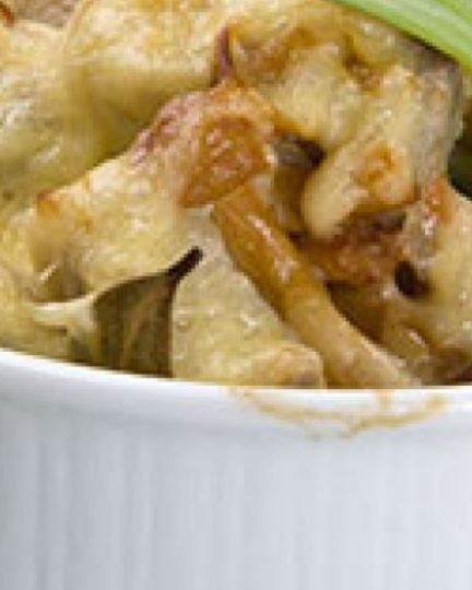 Рецепт мяса с грибами и сыром