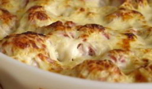 мясо с цветной капустой в духовке