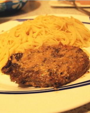 Мясо в чесночном соусе