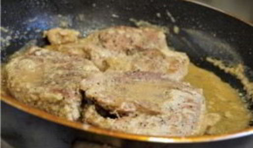 мясо в чесночном соусе