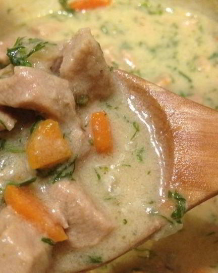 Рецепт нежнейшей телятины в сметанном соусе