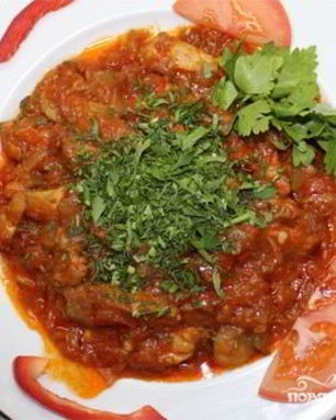 Острая курица по-грузински