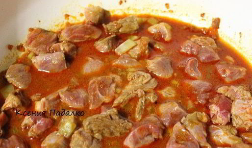 паприкаш из говядины
