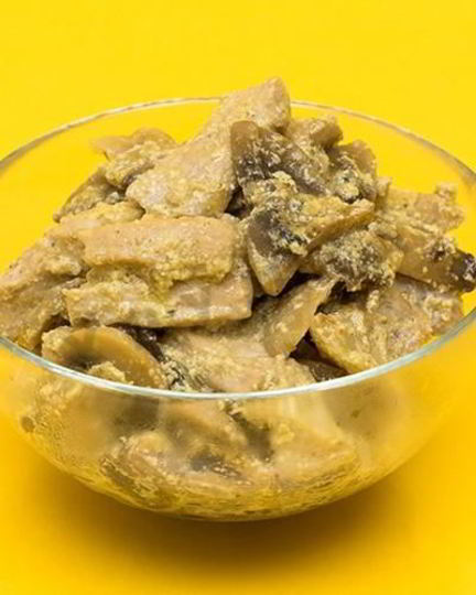 Рецепт свинины обжаренной в шампиньонах со сливками