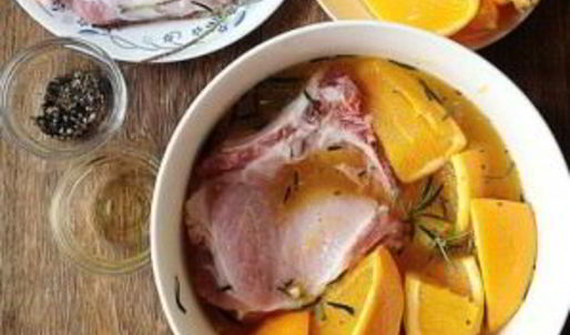 свинина с апельсинами