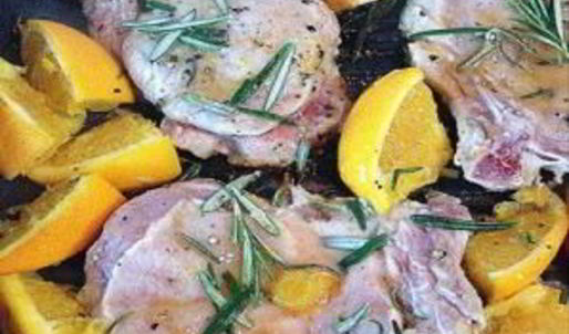 свинина с апельсинами