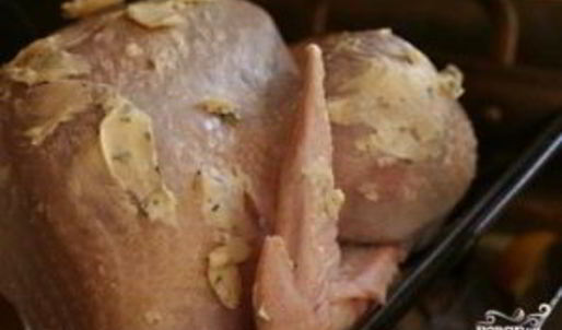 запеченная индейка с травами