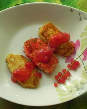 Ньокки из манки с соусом из смородины