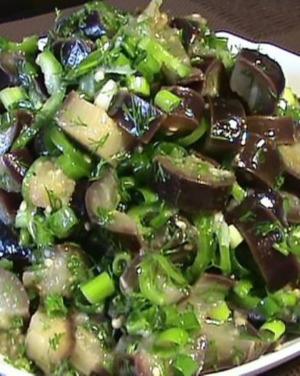 Рецепт баклажанов кубиками