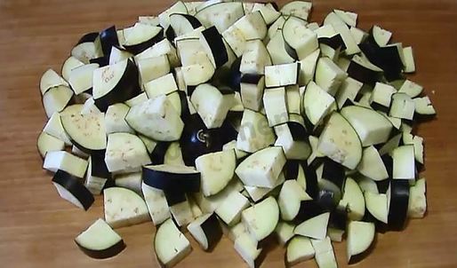 баклажаны кубиками