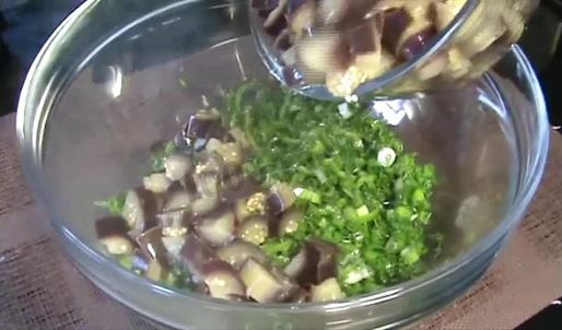 баклажаны кубиками