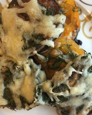 Баклажаны с фаршем, запеченные в духовке