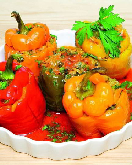 Рецепт болгарского перца, фаршированного овощами