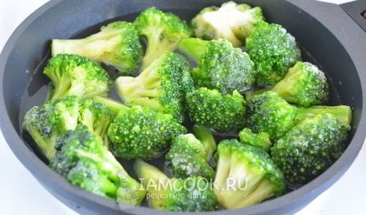 брокколи запеченная с моцареллой