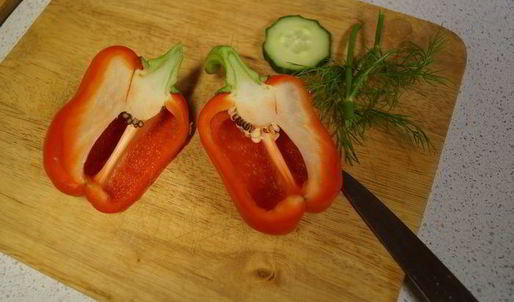 фаршированный болгарский перец с чечевицей