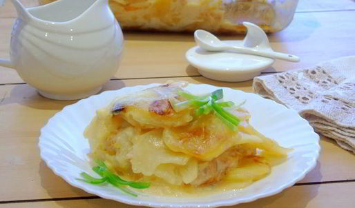 гратен дофинуа с семгой