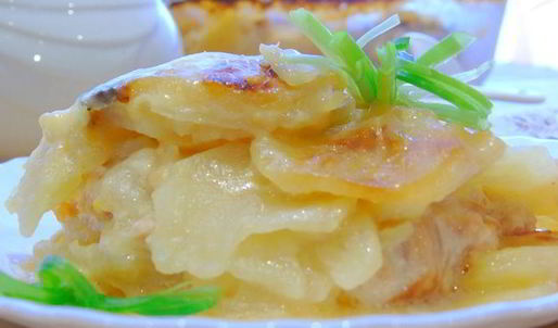 гратен дофинуа с семгой