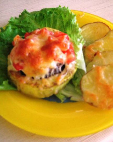 Рецепт кабачков фаршированных с молодым картофелем