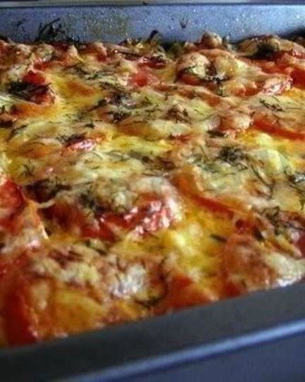 Рецепт кабачков с фаршем в духовке с помидорами