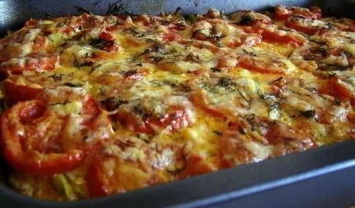 кабачки с фаршем в духовке с помидорами