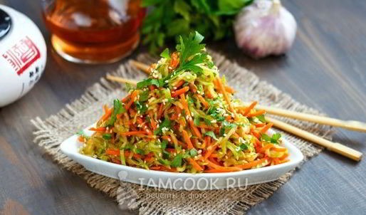 кабачки с морковью по-корейски