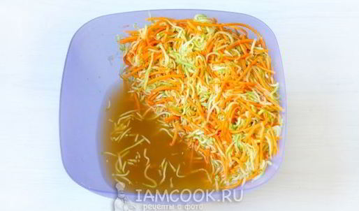 кабачки с морковью по-корейски