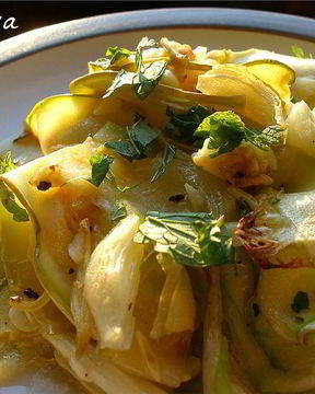 Кабачки с мятой