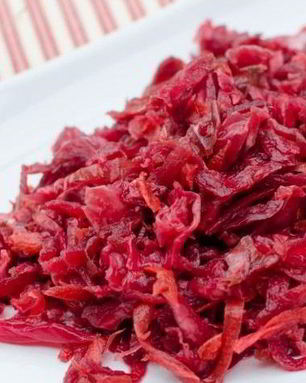 Капуста в маринаде со свеклой