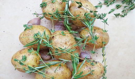 картофель, запеченный в пергаменте