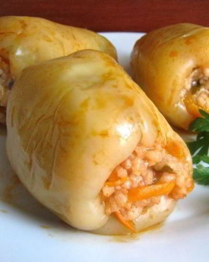 Рецепт перца, фаршированного грибами