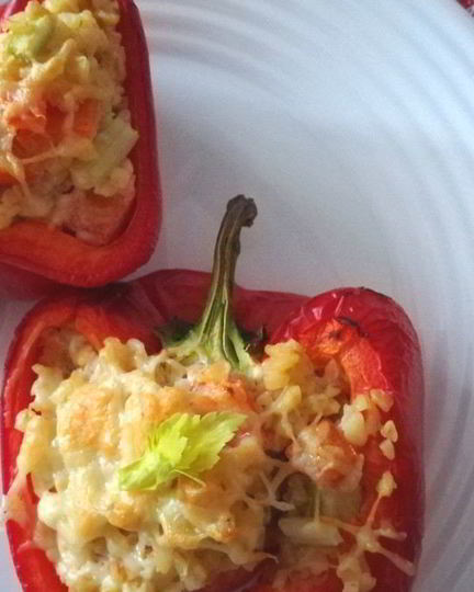 Рецепт перцев, фаршированных булгуром и овощами