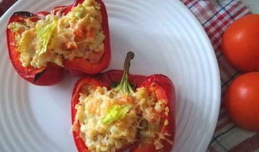 перцы, фаршированные булгуром и овощами