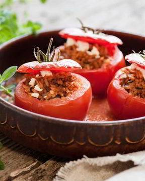 Помидоры запеченные с фаршем