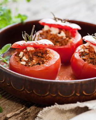 Помидоры запеченные с фаршем