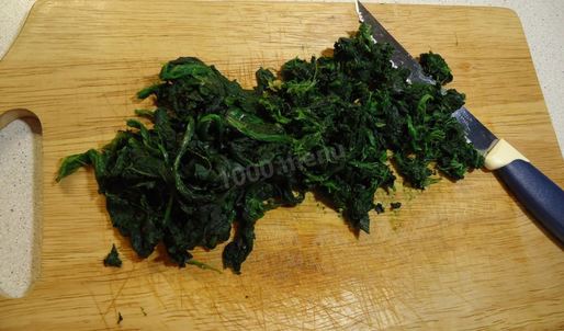 шпинат с яйцом в духовке