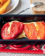 Сладкий перец, фаршированный брынзой