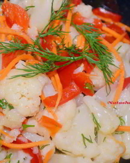 Рецепт цветной капусты по-корейски