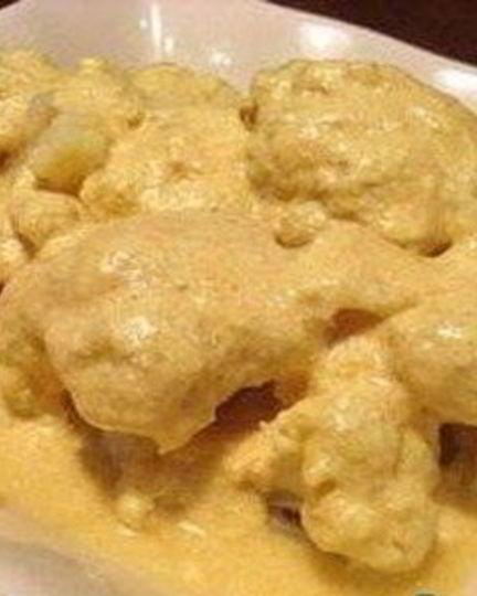 Рецепт цветной капусты, тушеной в сметане