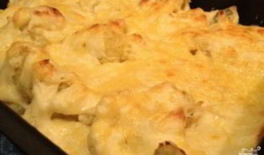 цветная капуста запеченная в духовке со сливками