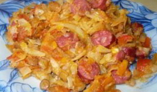 тушеная капуста в мультиварке редмонд