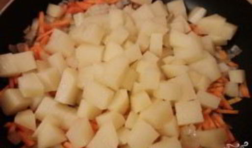 тушеная картошка с капустой